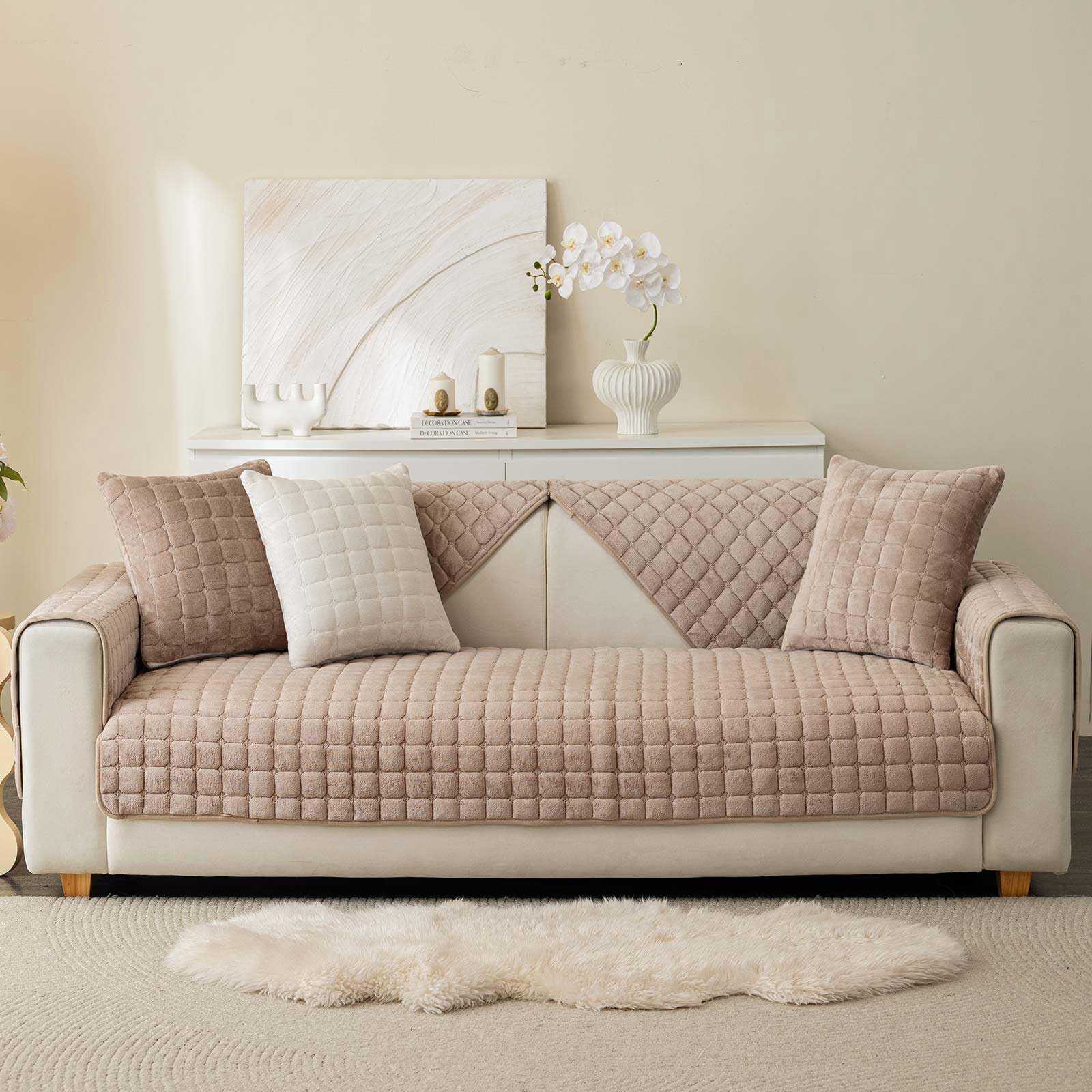 Aucrovee premium velvet fabric offers soft touch and fur resistance