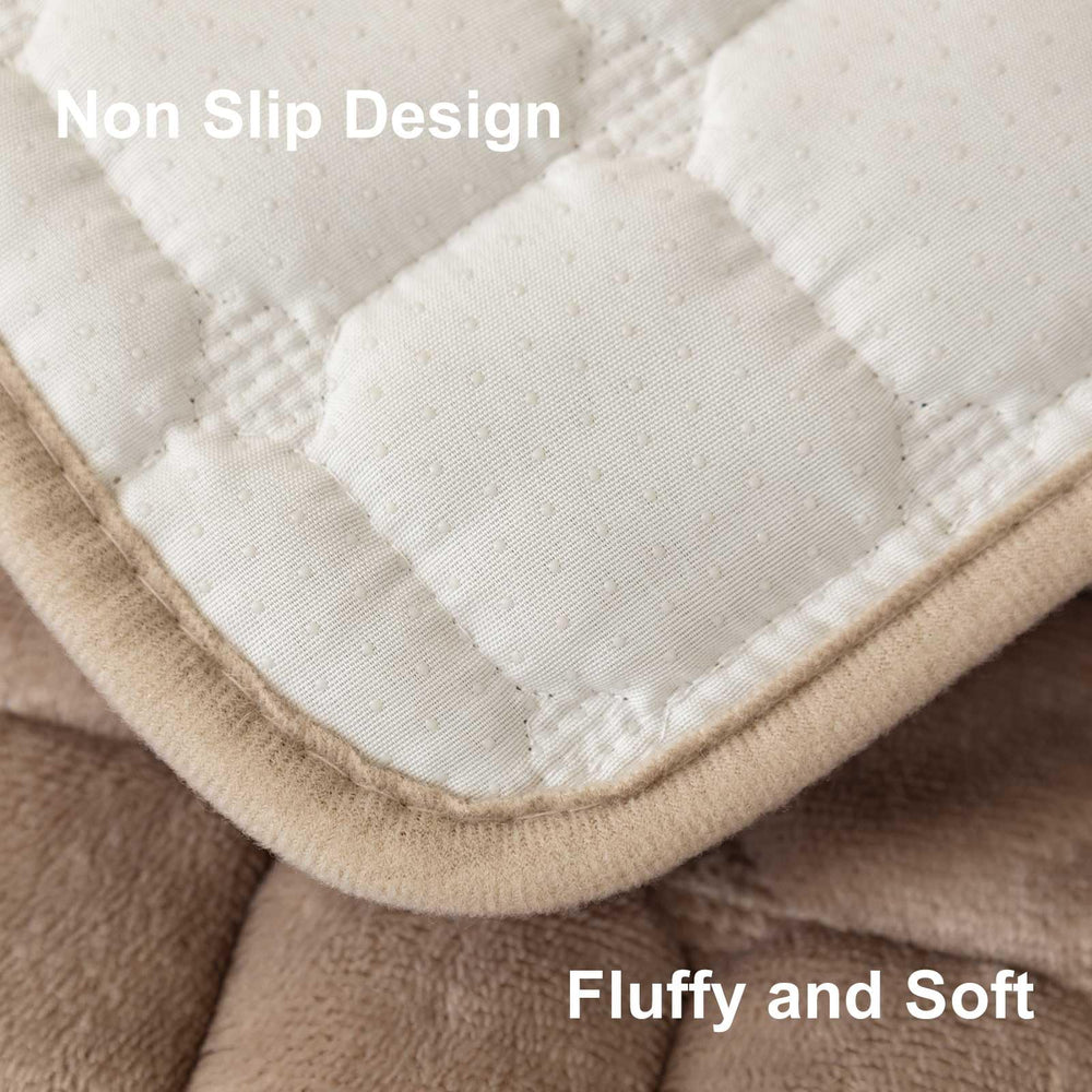 Aucrovee versatile use as baby mat or pet-friendly floor cushion