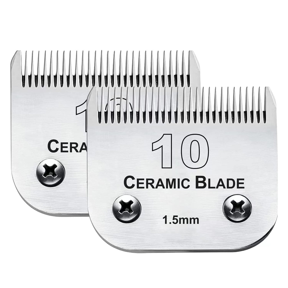 Audoc 2pc 10 blade dog grooming blades for Andis clippers—versatile, precise cutting