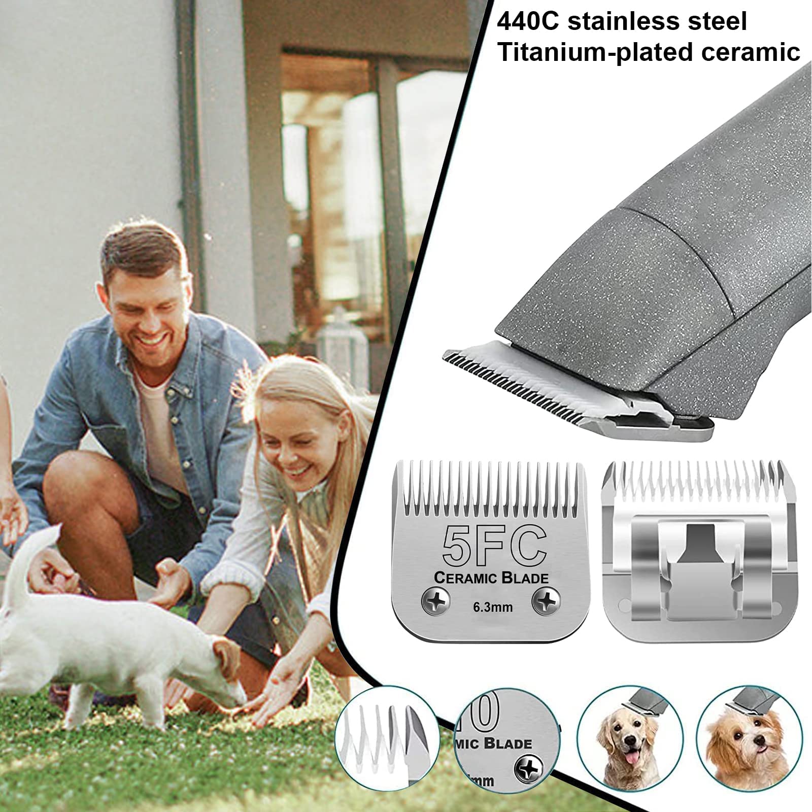 Audoc 5FC blade heat-resistant design keeps grooming cool