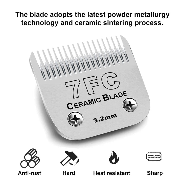 Audoc 7FC ceramic-shear detail highlights heat resistance during grooming