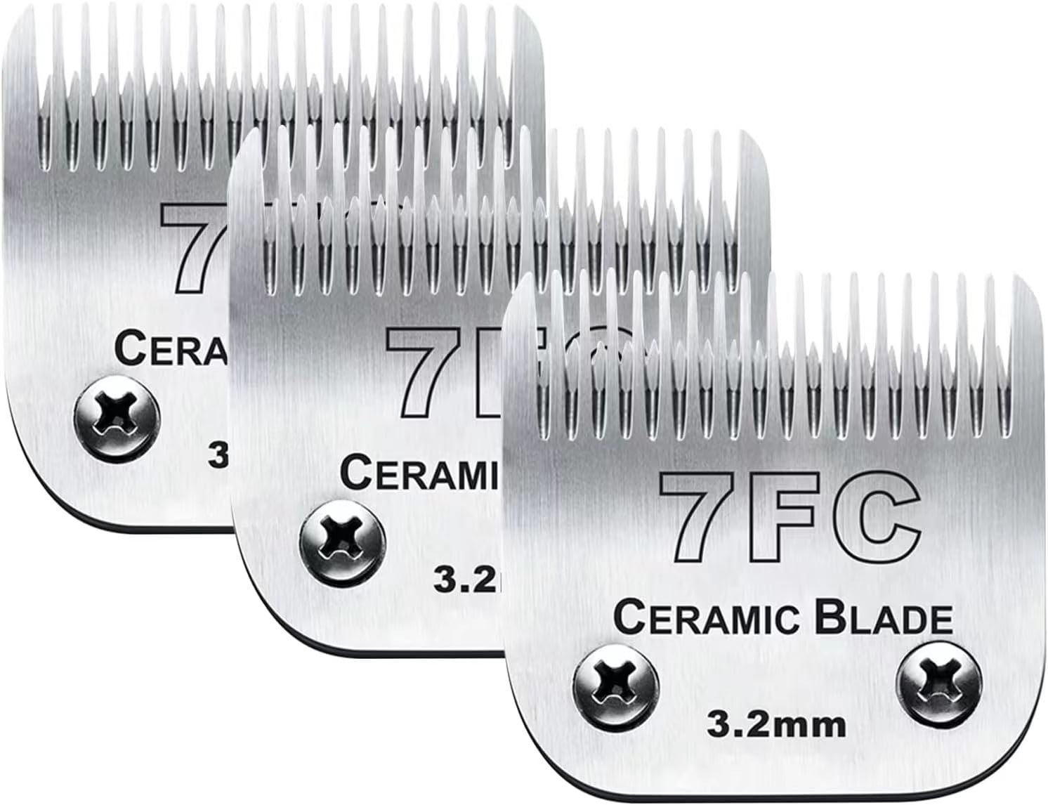 Audoc 7FC blade ceramic-stainless combo for precise pet grooming and cooler cuts.
