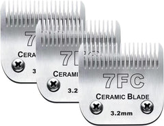 Audoc 7FC blade ceramic-stainless combo for precise pet grooming and cooler cuts.