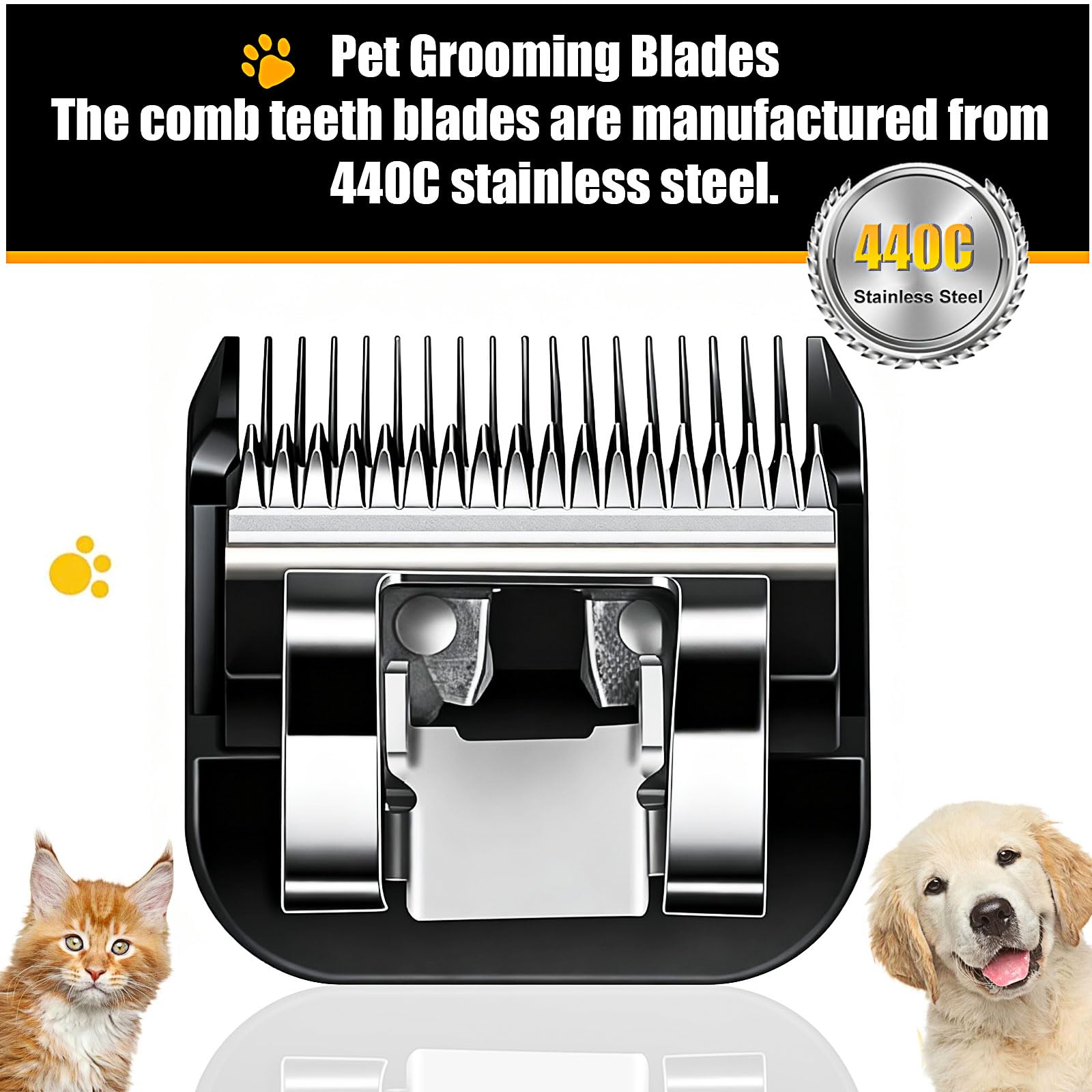 Audoc dog blade 4FC 9.5mm suits medium coats for clean finishes