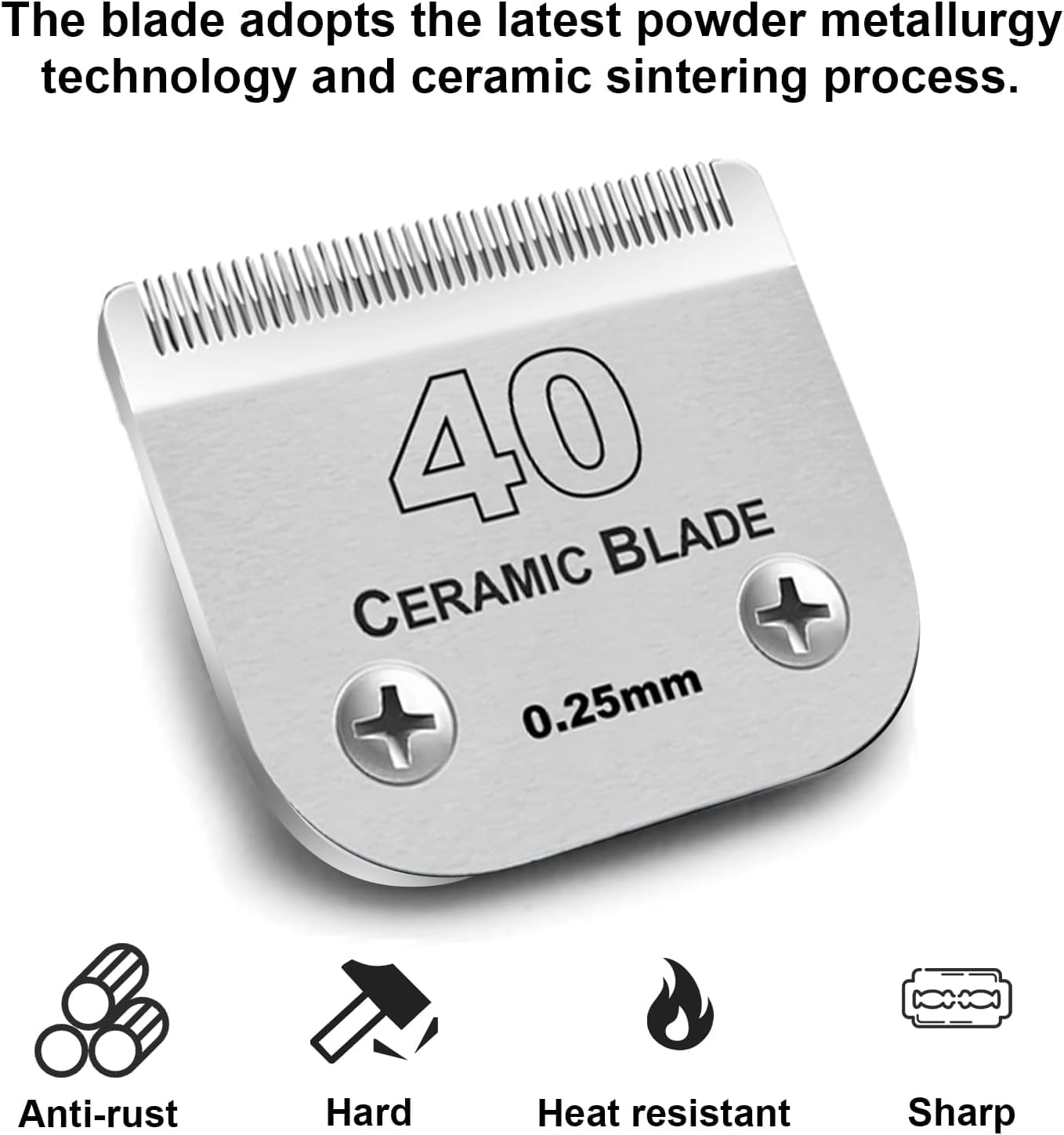 Audoc rust-proof stainless steel blade for long-lasting use