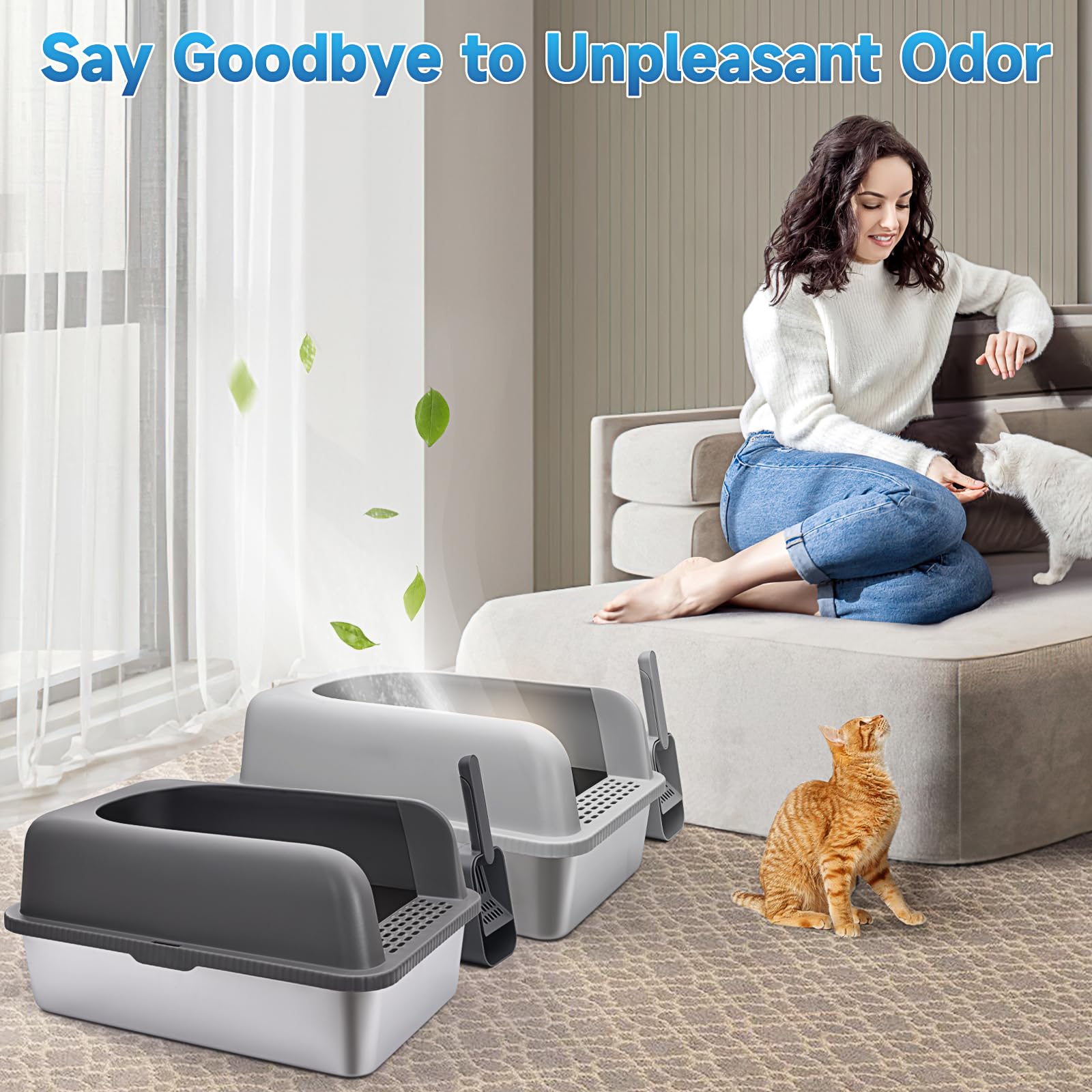 AUFYA anti-slip bottom pads keep the unit stable on any floor.