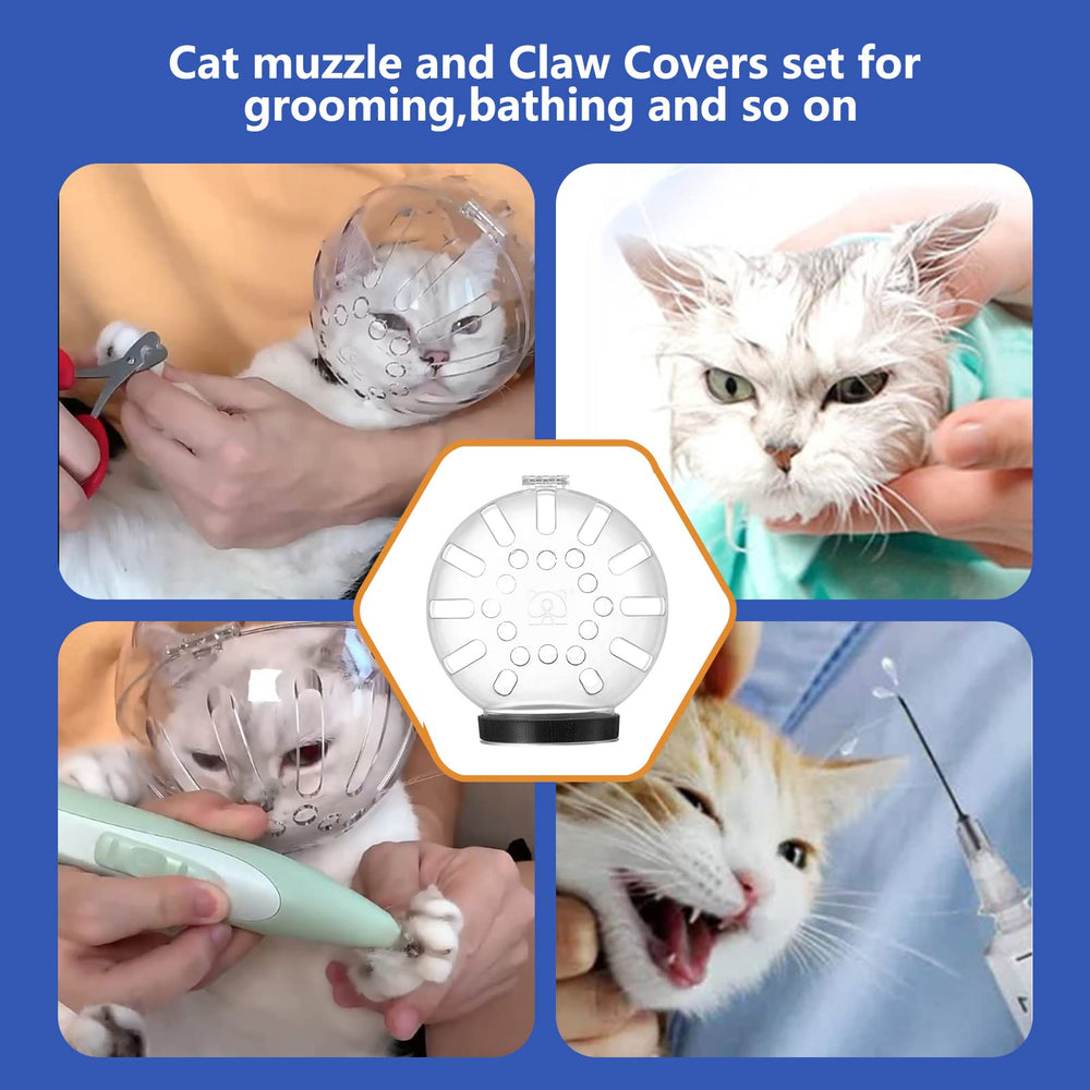 Augegel headgear for grooming offers safer baths and nail clipping.