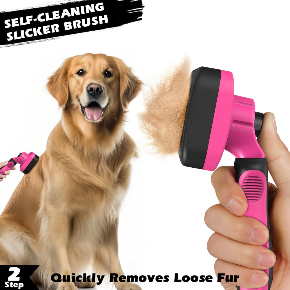 Augwind flea comb helps remove debris and keep coat tidy.