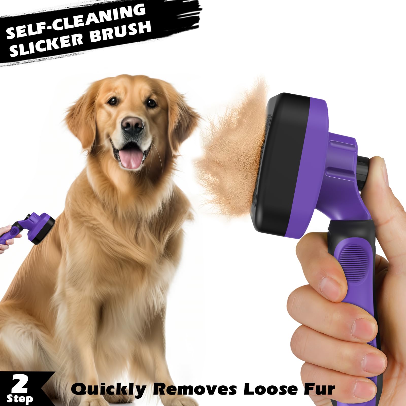 Augwind pet grooming kit includes three tools for versatile care.
