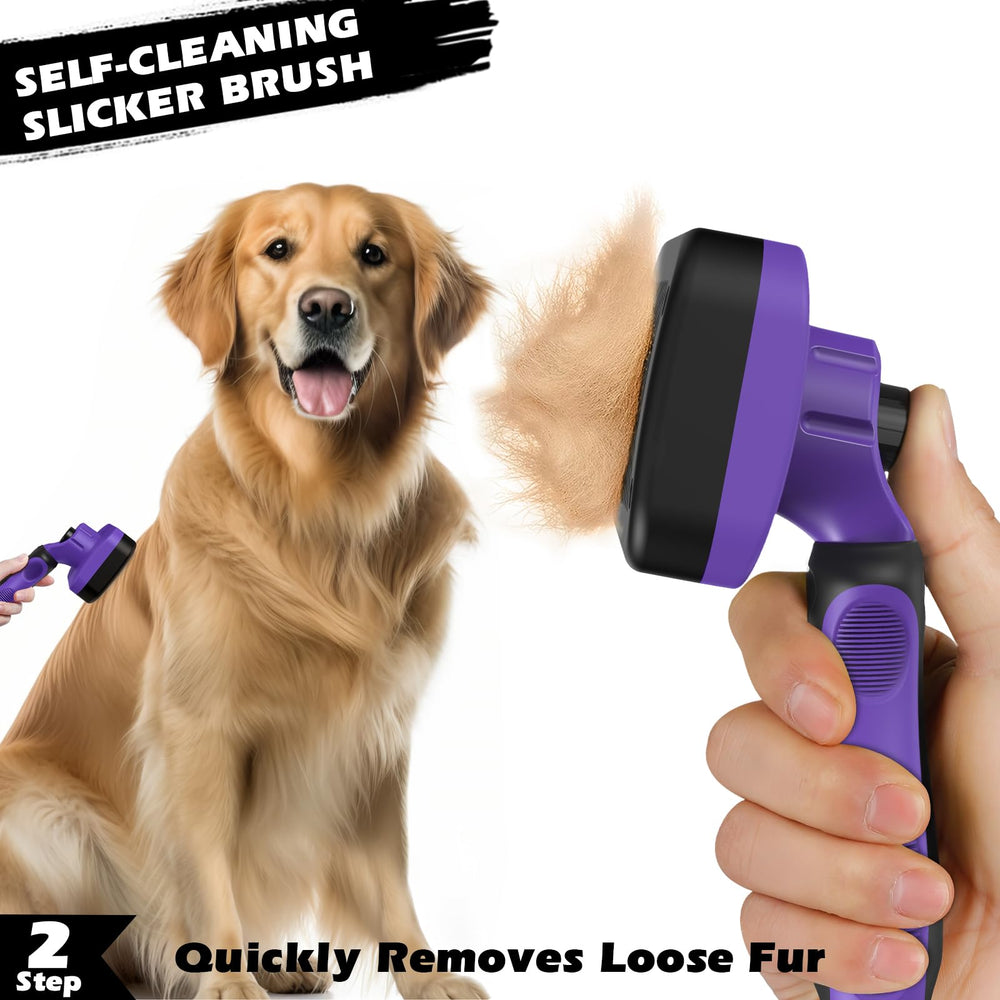 Augwind pet grooming kit includes three tools for versatile care.