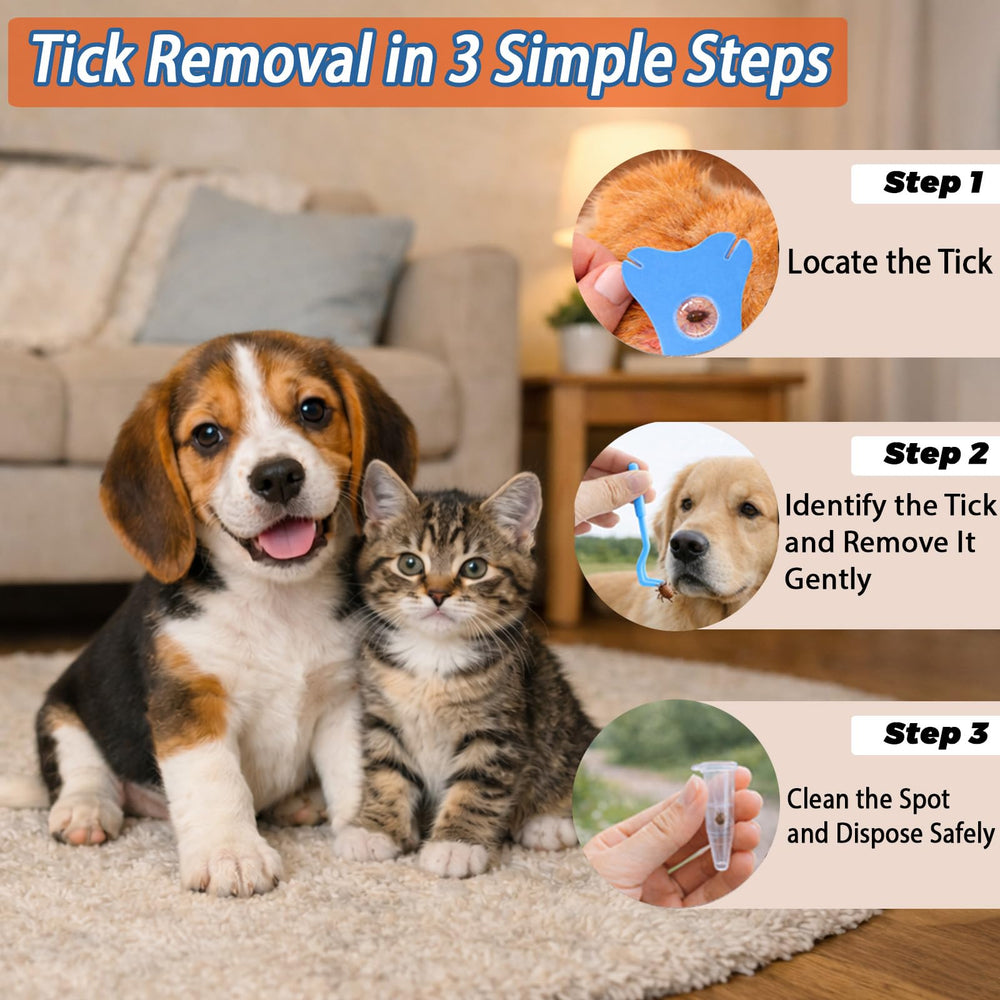 Auibor tick pullers for lifting ticks without crushing