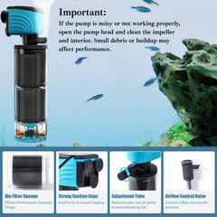 Aulofee submersible filter debris tray collects waste for easier maintenance.