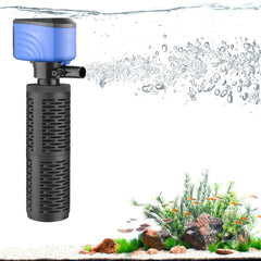 Aulofee submersible filter installed in a 50-150 gallon tank to enhance circulation.