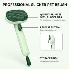 Aumuca cat brush deshedding action removes loose fur effectively