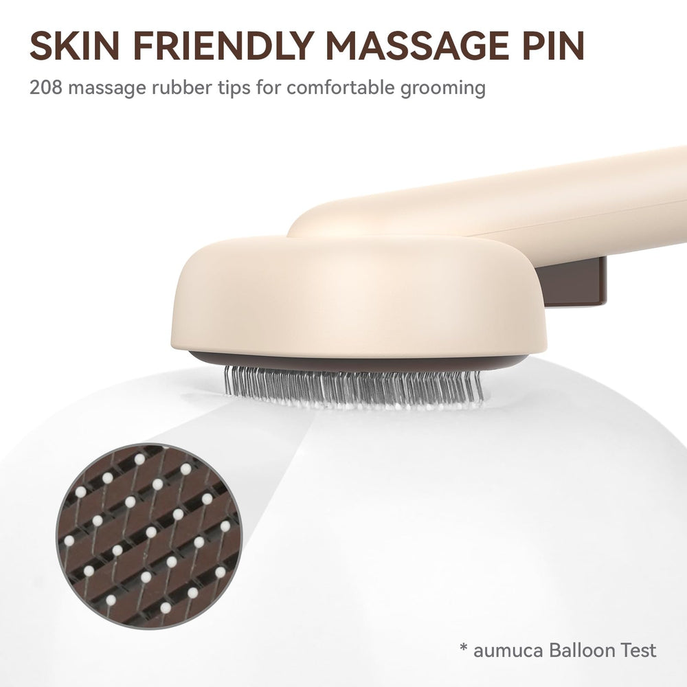 Aumuca cat brush for dog grooming compatibility in mixed routines.