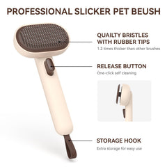 Aumuca cat brush suitable for both long and short-haired cats.