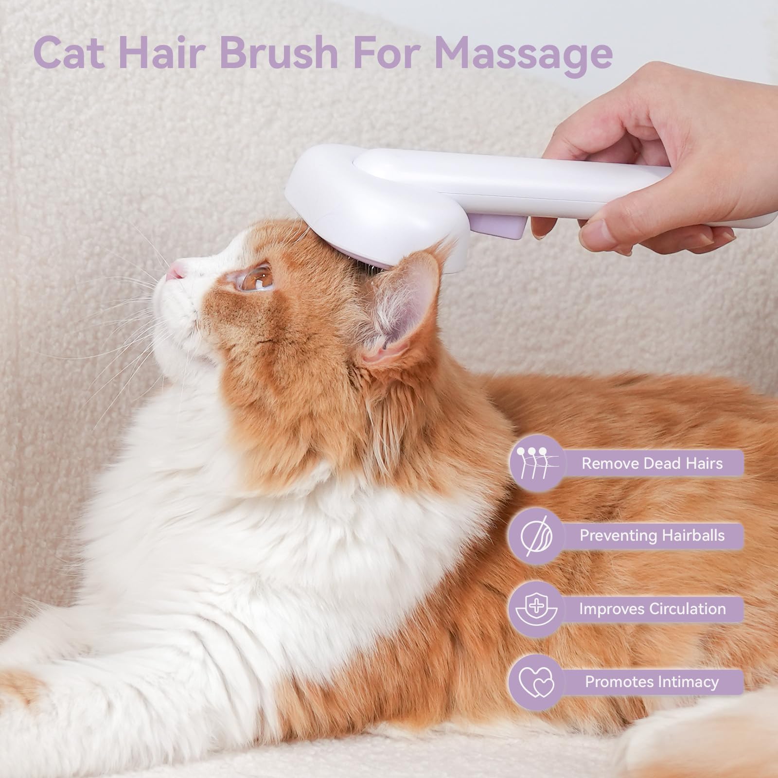 Aumuca dog and cat grooming tool promotes calmer grooming experiences.
