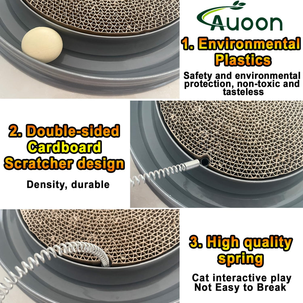 AUOON catnip-ready scratcher increases feline interest