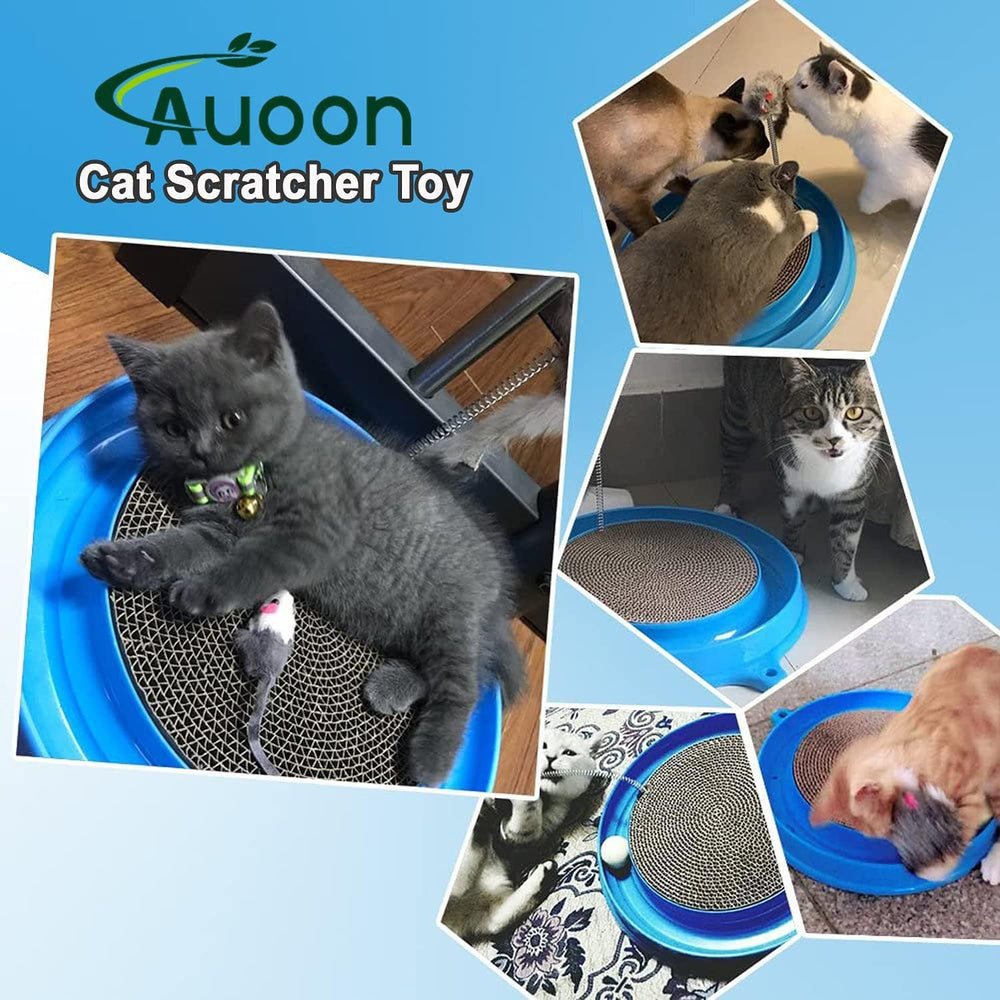 AUOON space-saving rounded toy ideal for multi-cat homes