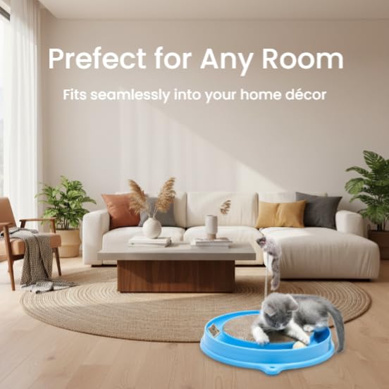 AUOON spring-mounted-mouse-toy: sways with paw taps for engagement.