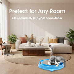 AUOON spring-mounted-mouse-toy: sways with paw taps for engagement.