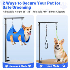 AUORC foldable grooming arm saves space after grooming sessions
