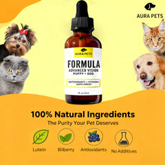 Aura Pets Advanced Vision dropper ready for daily easy dosing