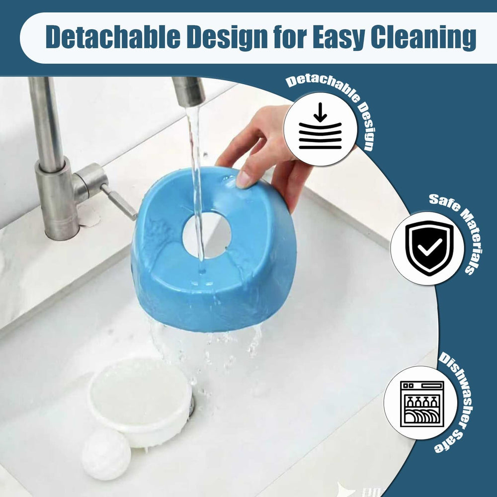 Auraganize durable rubber bowl cleans quickly with no odor.
