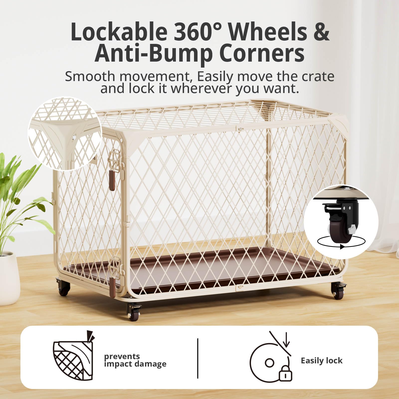 Aurapaws diamond mesh with double latch for escape-proof security.