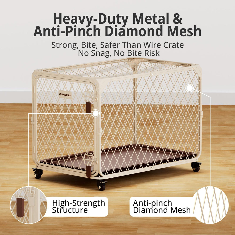 Aurapaws escape-proof lockable latches close-up showing secure confinement