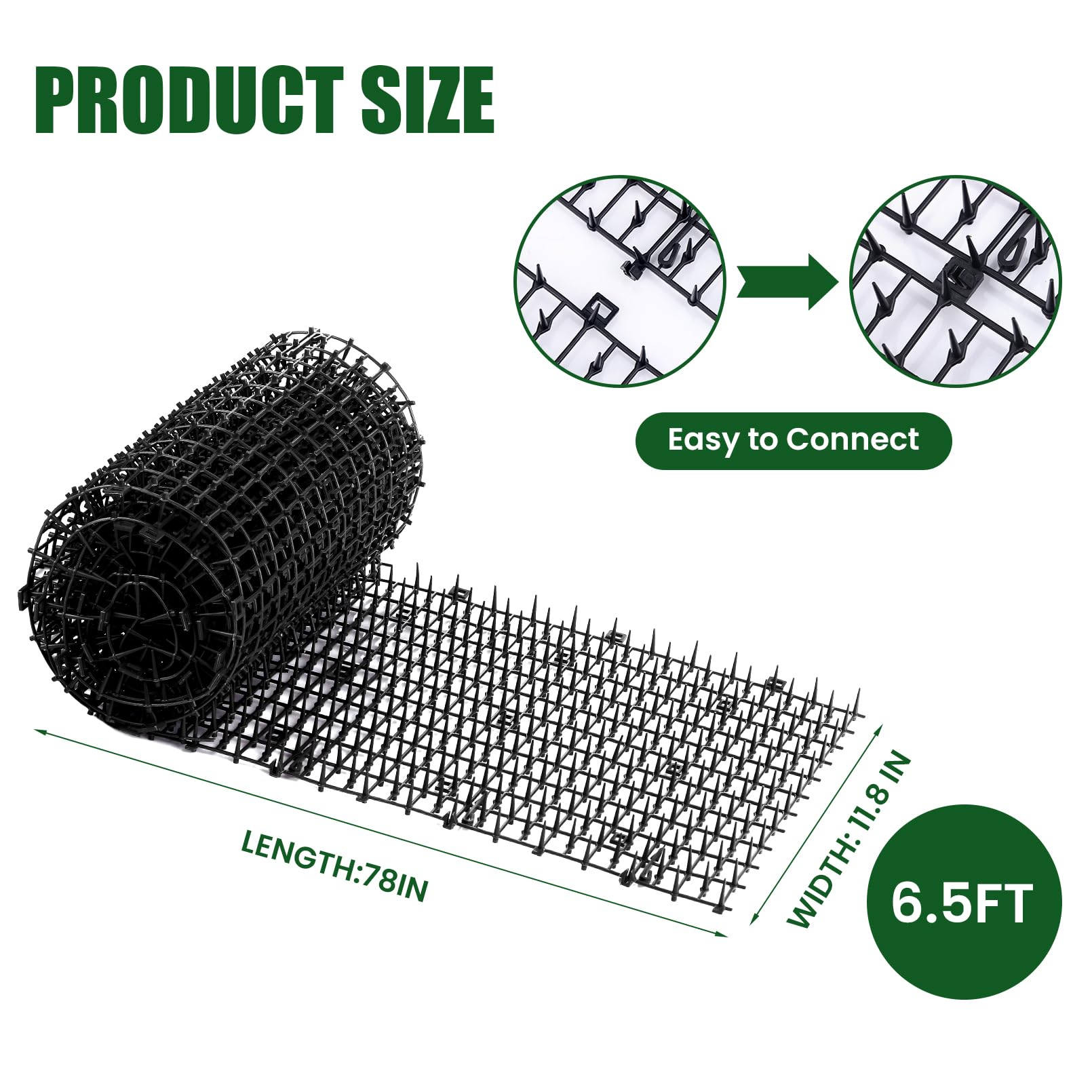 Aurnoet Scat Mat in cut-to-fit 78-7x11-8 inch design for versatile placement.