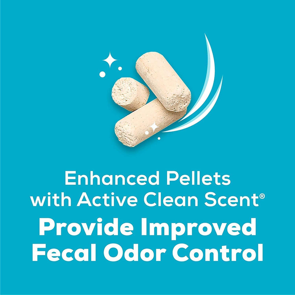 Aurora Pet Anti-tracking pellets reduce mess around the litter box.