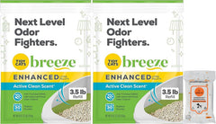 Aurora Pet Cat Breeze Enhanced Pellets 3.5 lb bag with low-dust formula for a cleaner litter area.