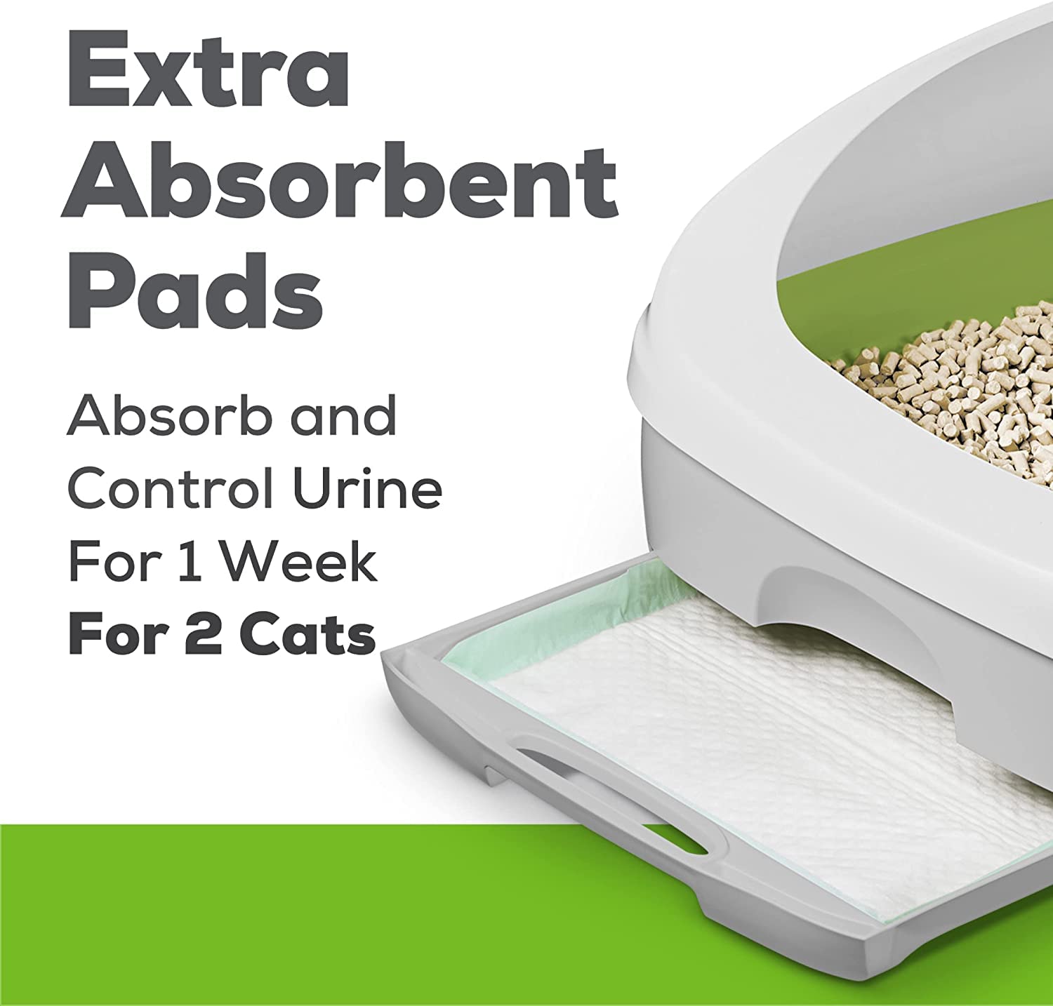 Lightly scented pad supports a neutral scent around pets and family.