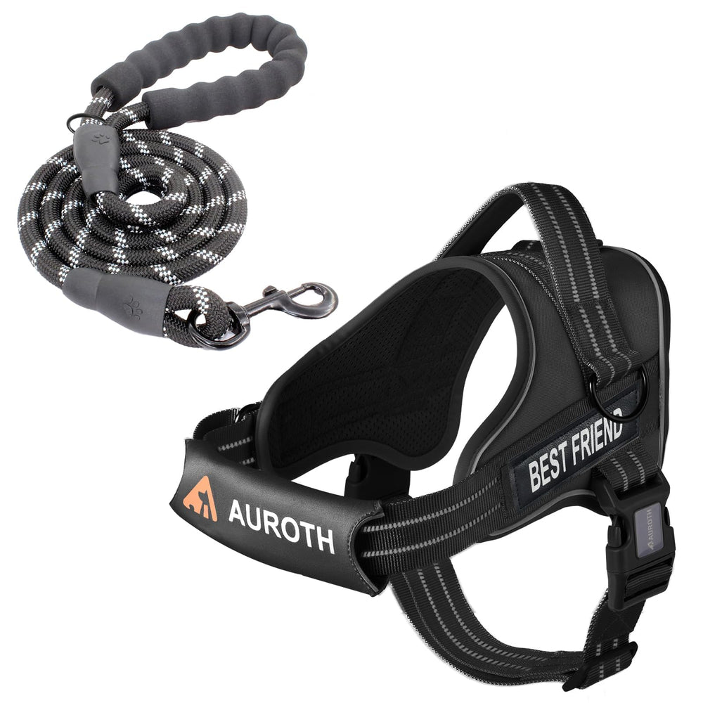 AUROTH dog harness front view showing secure, comfortable fit.