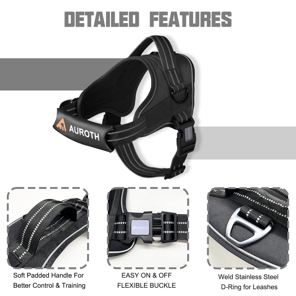AUROTH dog harness and leash set complete bundle.
