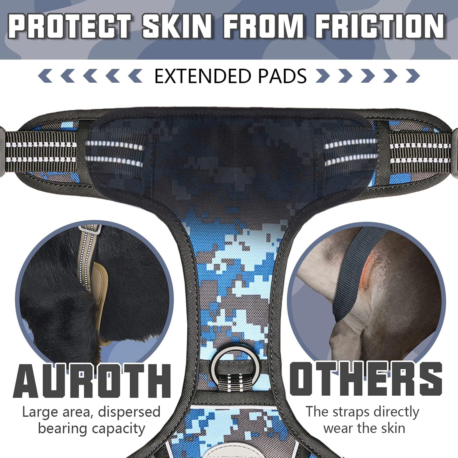 Padded chest and breathable mesh on AUROTH harness for comfort during outdoor sessions