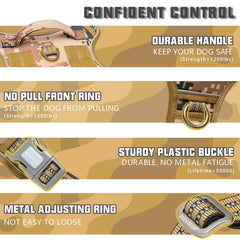 Durable nylon padded harness reduces pressure points on long outdoor use.