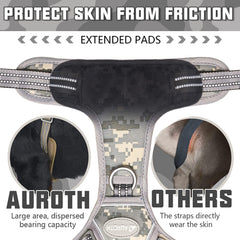 AUROTH durable nylon stitching reinforces the vest