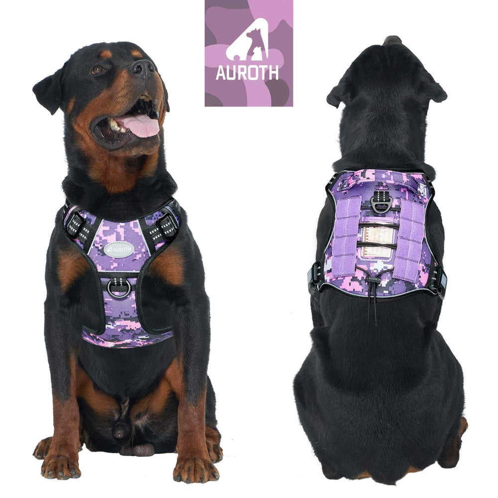 AUROTH front leash attachment supports no-pull training and better control.