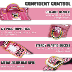 AUROTH Tactical Dog Harness Adjustable Fit for secure, comfortable wear