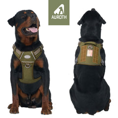 AUROTH Tactical Dog Harness with adjustable straps for a secure fit on large dogs