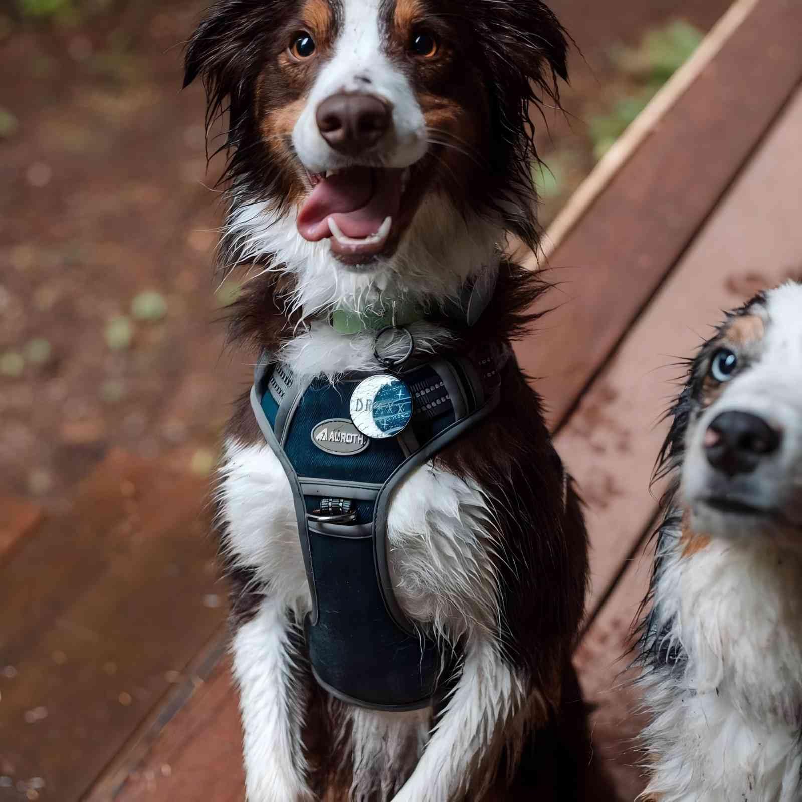AUROTH Tactical Dog Harness breathable-air-mesh keeps dogs comfortable in warm weather.