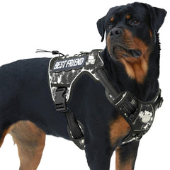 AUROTH Tactical Dog Harness front clip for precise control during walks.