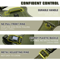 AUROTH Tactical Harness back clip visible for casual walks and jogging
