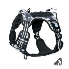 AUROTH Tactical Dog Harness front view with adjustable fit for control and comfort.