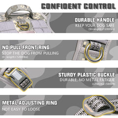 AUROTH harness with MOLLE system on sides for carrying gear