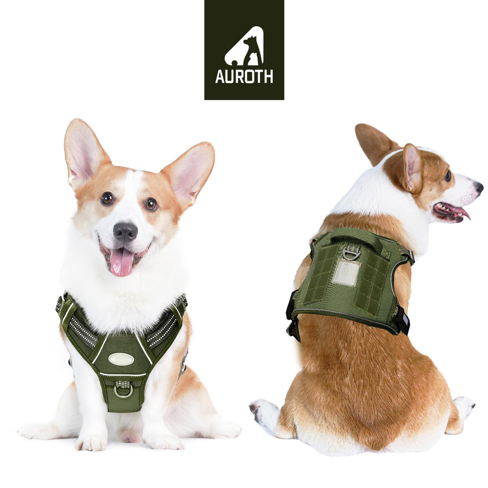 AUROTH Harness side view highlighting no-pull design for calmer walks