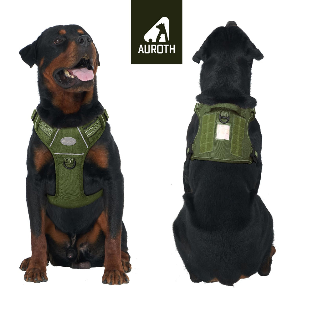 AUROTH Tactical Dog Harness sizing guide helps achieve proper fit