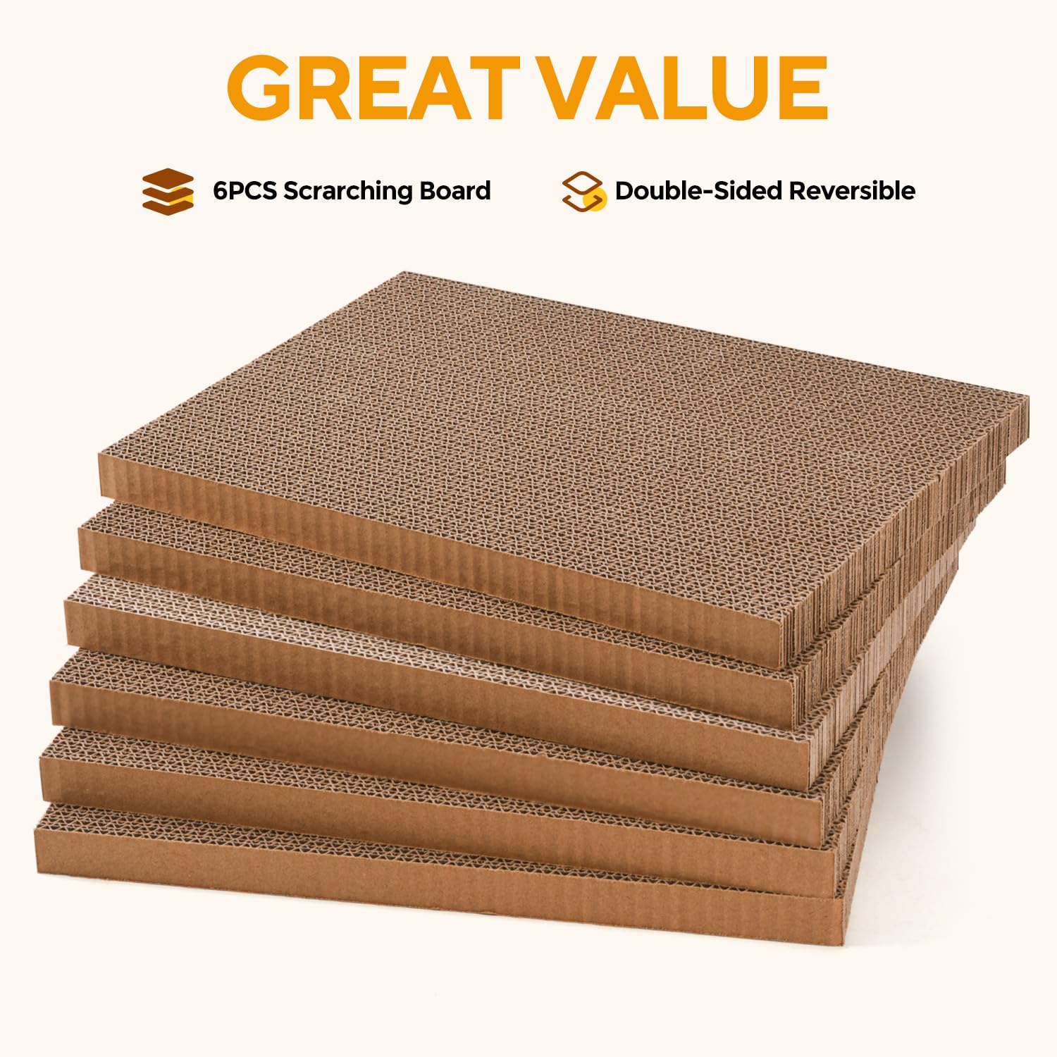 AUSCAT cat scratcher pads reversible for extended use.